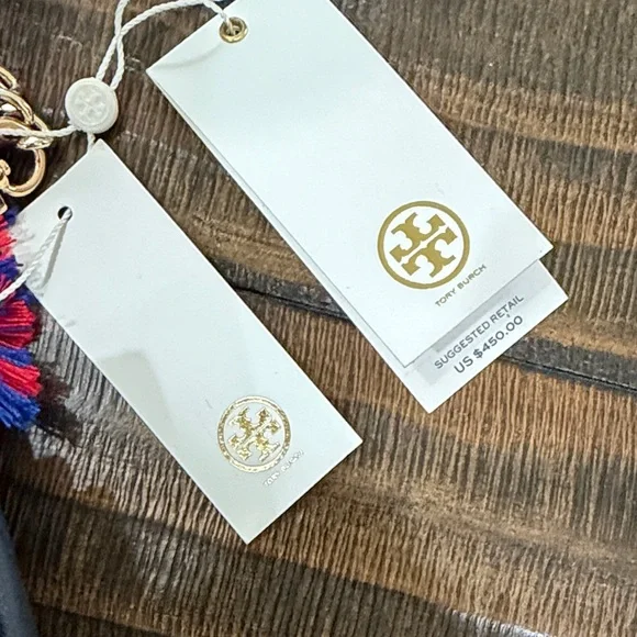 RARE Tory Burch Colorful Floral Embroidered Crossbody Bag - Picture 5 of 16